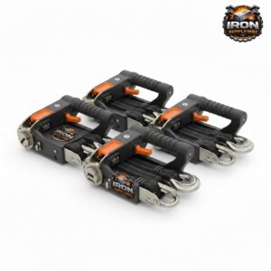 Heavy-Duty Ratchet Strap Set (4-pk)